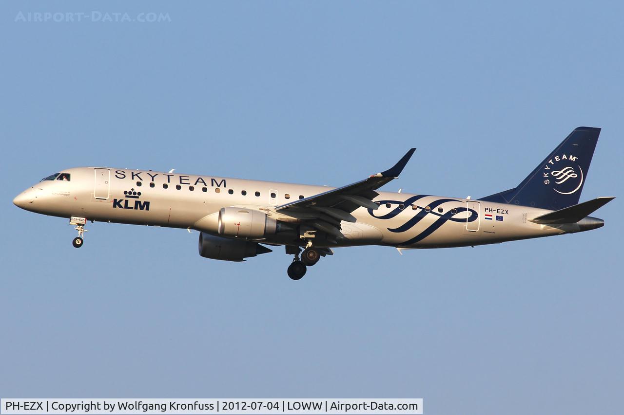 PH-EZX, 2012 Embraer 190LR (ERJ-190-100LR) C/N 19000545, KLM Cityhopper