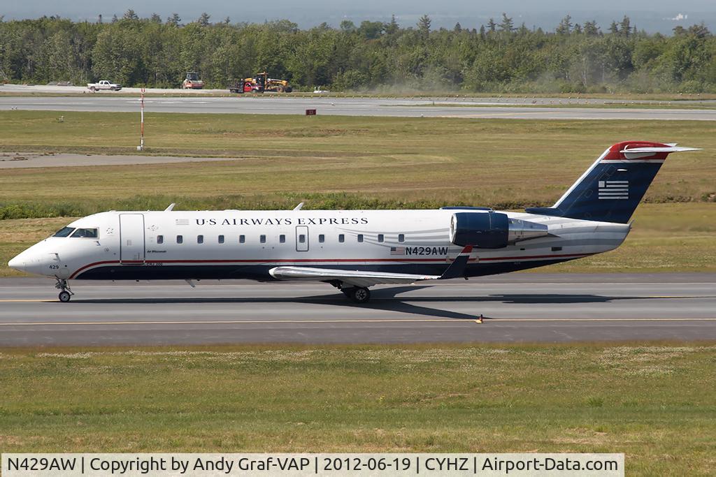 N429AW, 2002 Bombardier CRJ-200LR (CL-600-2B19) C/N 7711, US Airways Express CRJ