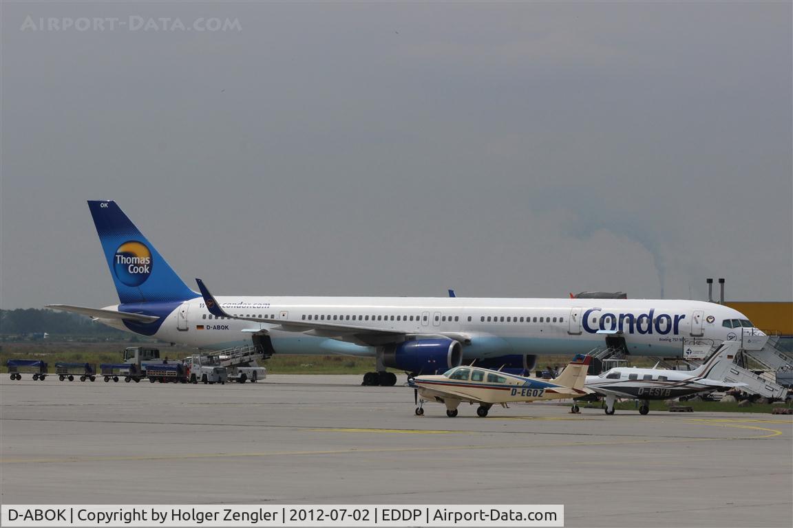 D-ABOK, 2000 Boeing 757-330 C/N 29020, Preparations for return flight to AYT are running....