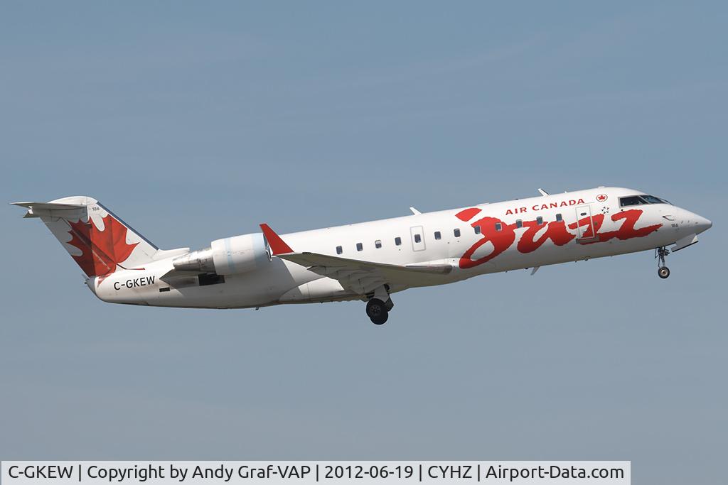 C-GKEW, 2000 Bombardier CRJ-200LR (CL-600-2B19) C/N 7385, JAZZ CRJ