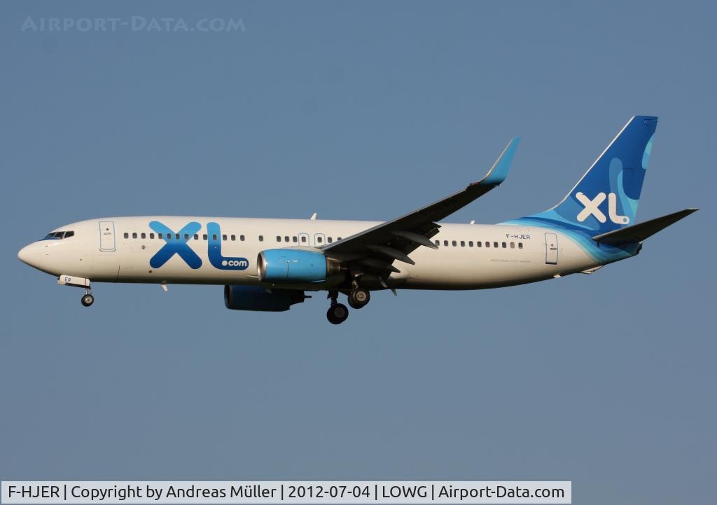 F-HJER, 2002 Boeing 737-86N C/N 32736, Charter flight from Paris.