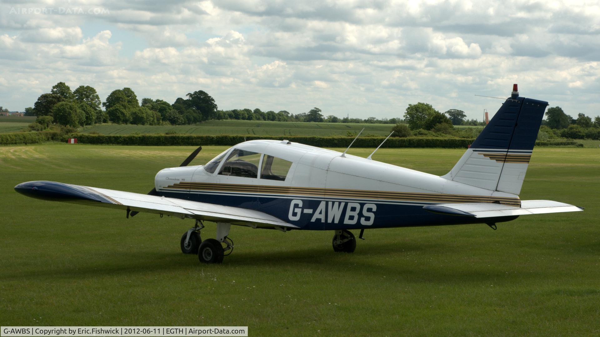 G-AWBS, 1968 Piper PA-28-140 Cherokee C/N 28-24331, 1. G-AWBS at Shuttleworth (Old Warden) Aerodrome.