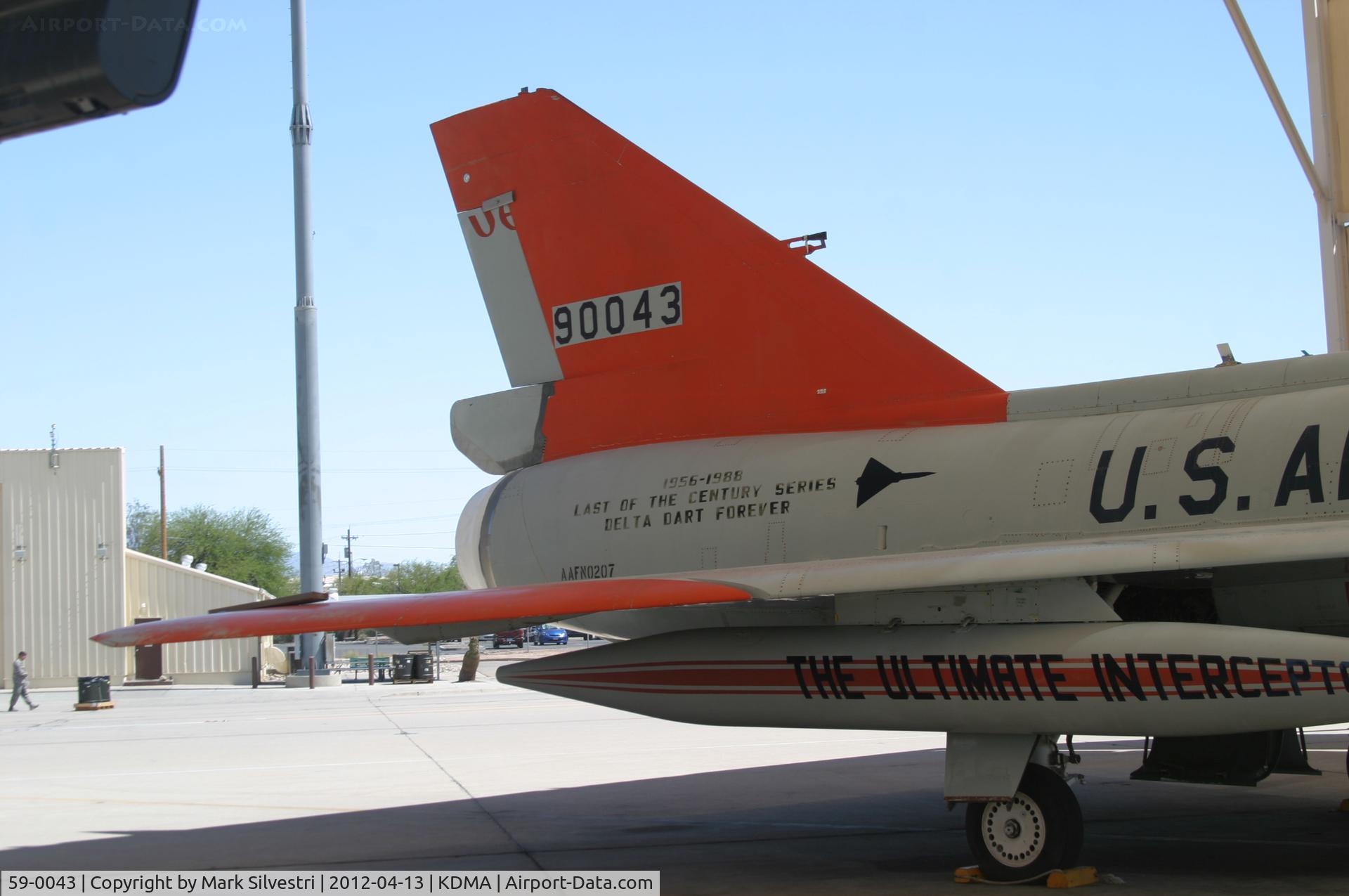 59-0043, 1959 Convair QF-106A Delta Dart C/N 8-24-172, Davis Monthan Airshow Practice Day