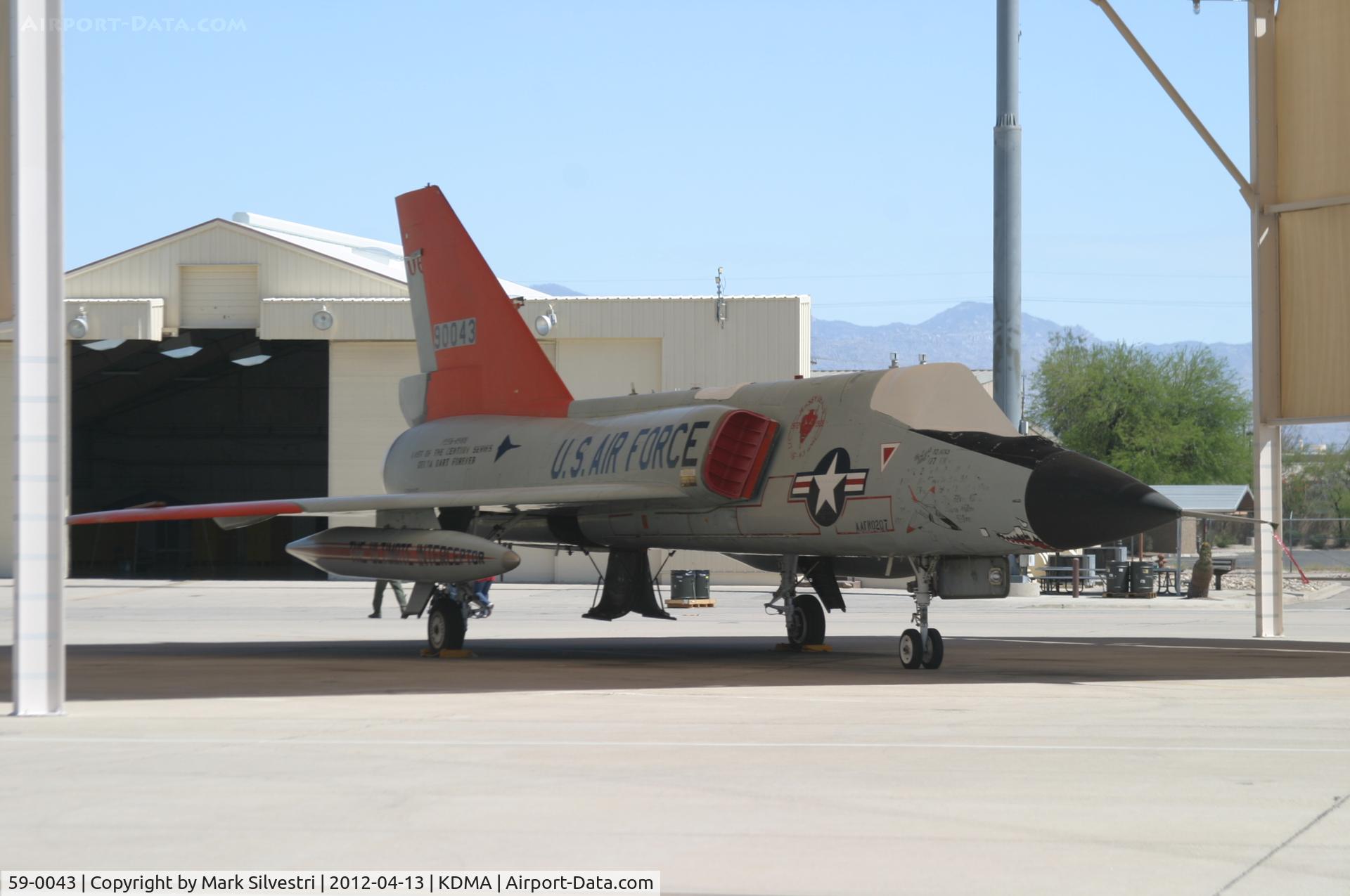 59-0043, 1959 Convair QF-106A Delta Dart C/N 8-24-172, Davis Monthan Airshow Practice Day