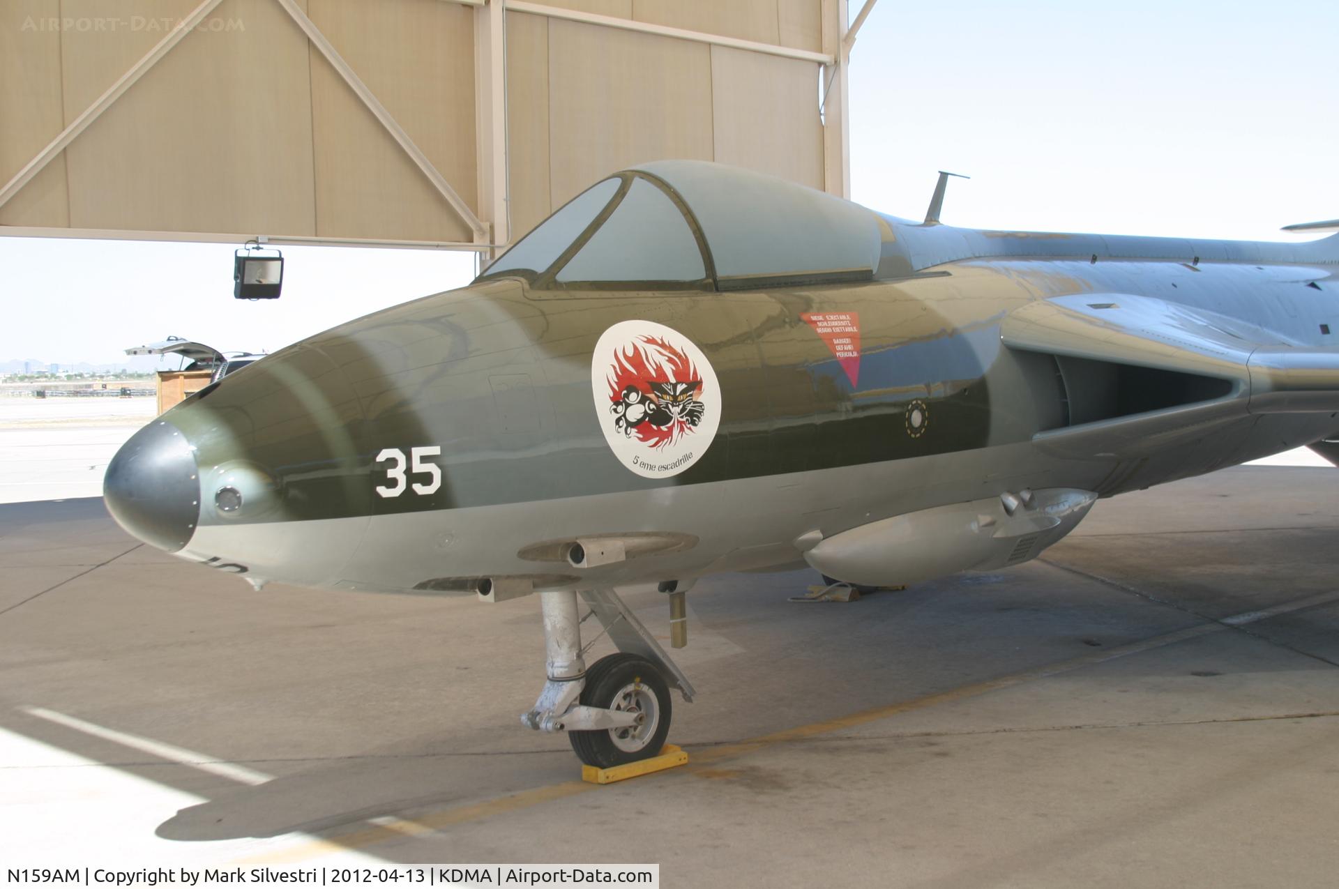 N159AM, Hawker Hunter F.58 C/N 41H-697402, Davis Monthan Airshow Practice Day