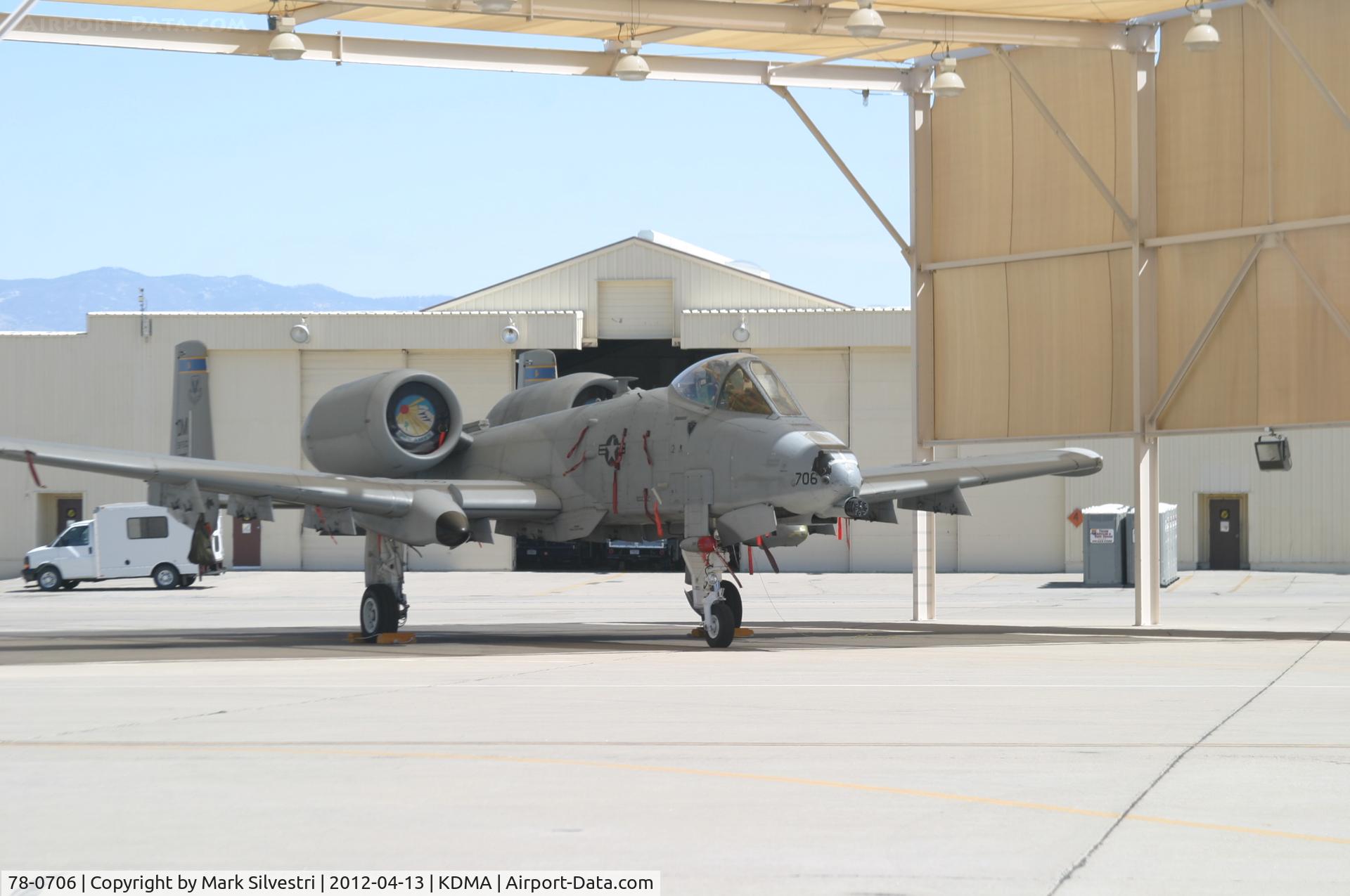 78-0706, 1978 Fairchild Republic A-10A Thunderbolt II C/N A10-0326, Davis Monthan Airshow Practice Day