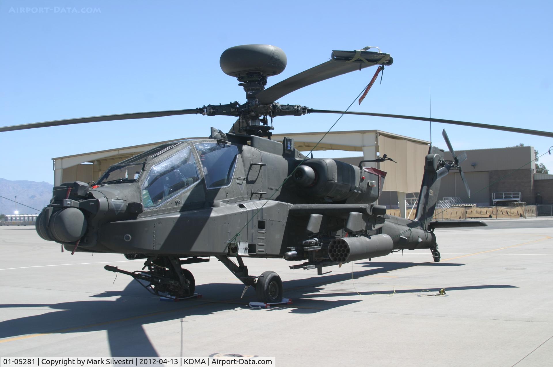 01-05281, 2001 Boeing AH-64D Longbow Apache C/N PVD281, Davis Monthan Airshow Practice Day