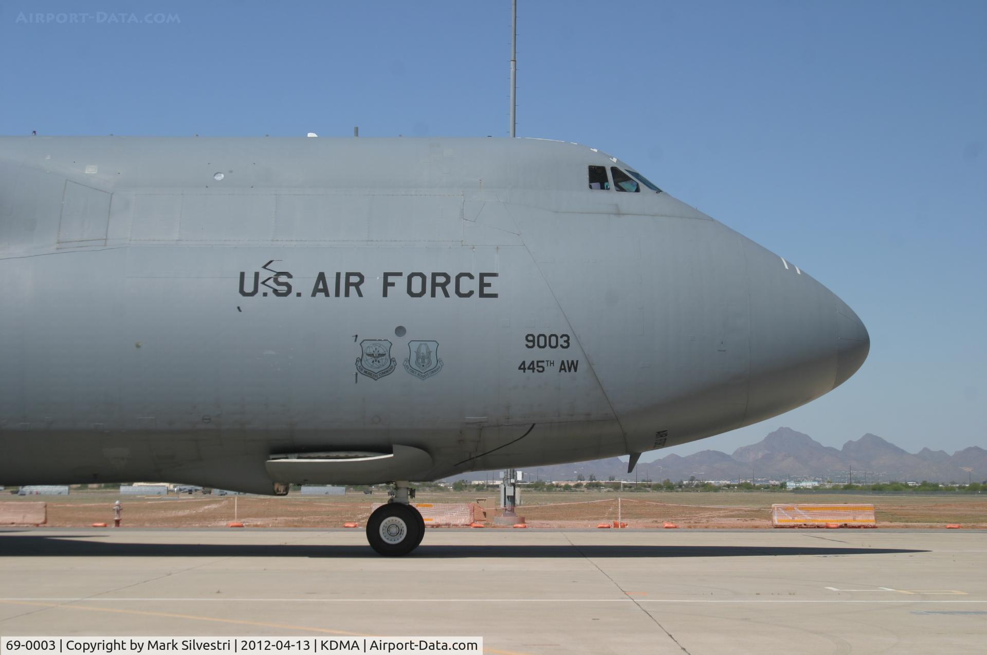 69-0003, 1969 Lockheed C-5A Galaxy C/N 500-0034, Davis Monthan Airshow Practice Day