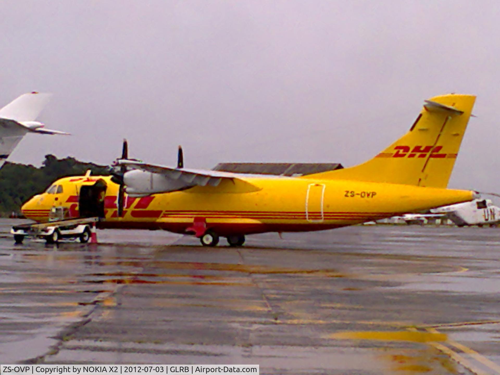 ZS-OVP, 1988 ATR 42-300 C/N 088, FLYING FOR DHL