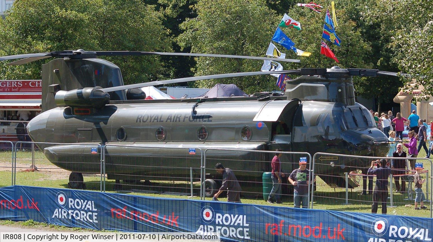 IR808, Boeing Vertol Chinook HC.2 (mock up) C/N None, Off airport. Full size replica on display during the two day Wales National Airshow, Swansea Bay, Wales, UK.