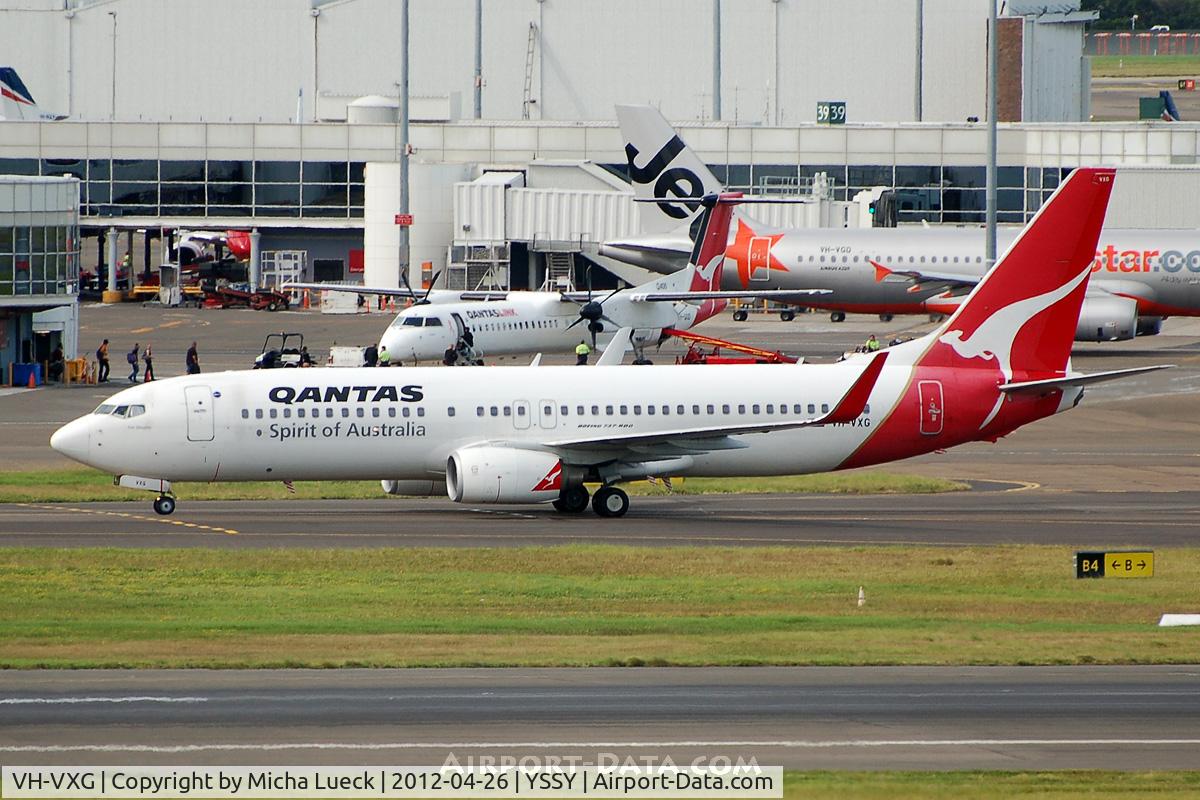 VH-VXG, 2001 Boeing 737-838 C/N 30901, At Sydney