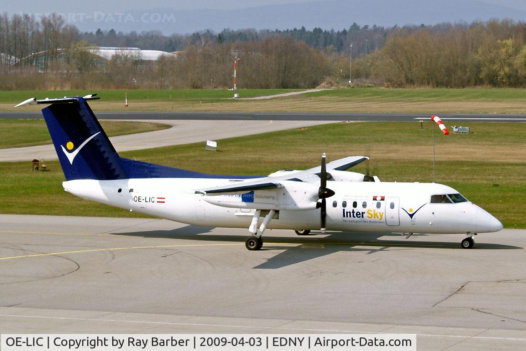 OE-LIC, 1997 De Havilland Canada DHC-8-314 Dash 8 C/N 503, DHC-8Q-314 Dash 8 [503] (Intersky) Friedrichshafen~D 03/04/2009. Seen taxiing out for departure.