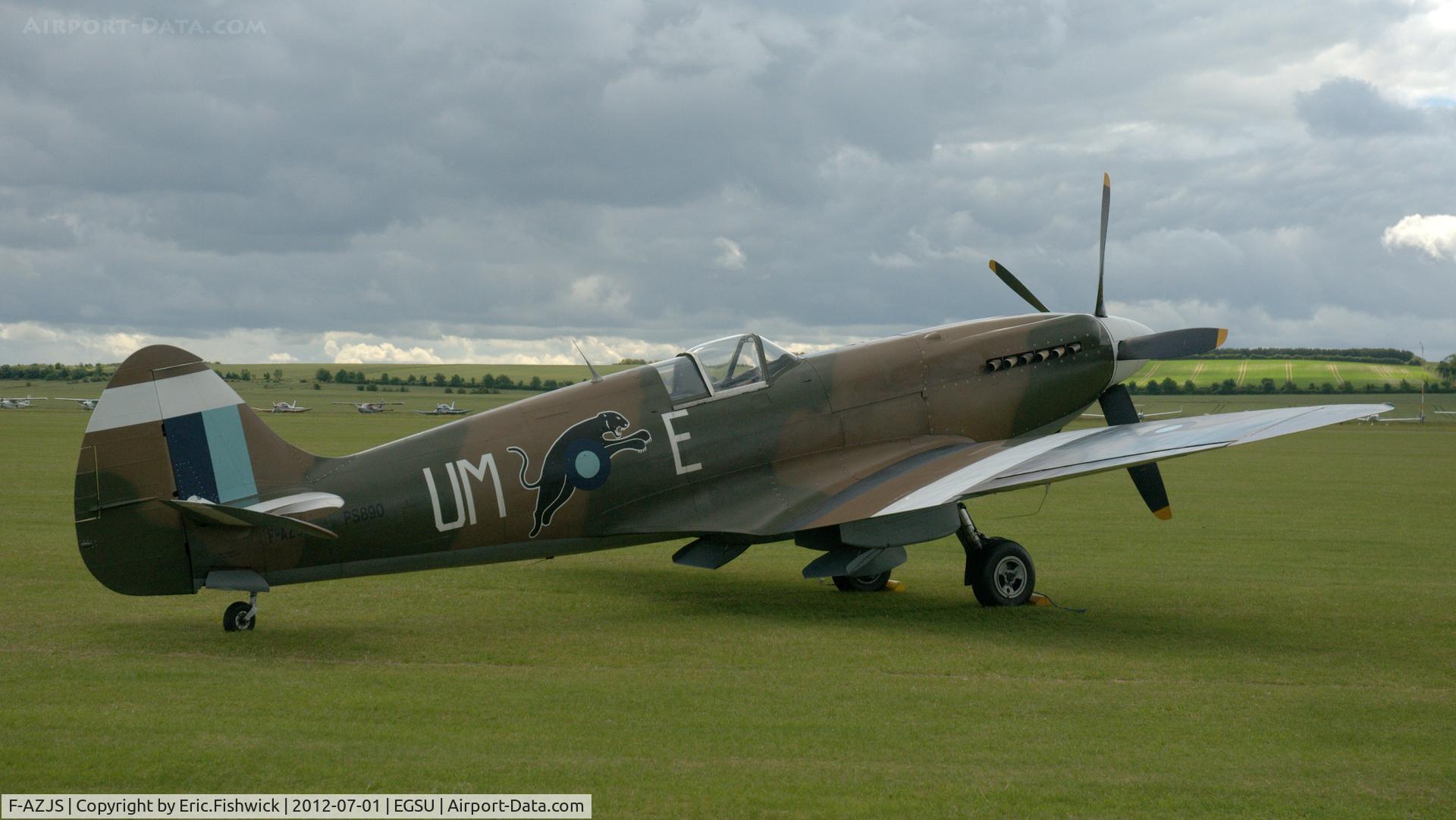 F-AZJS, 1944 Supermarine 389 Spitfire PR.XIX C/N 6S/585110, 2. F-AZJS at another excellent Flying Legends Air Show (July 2012.)