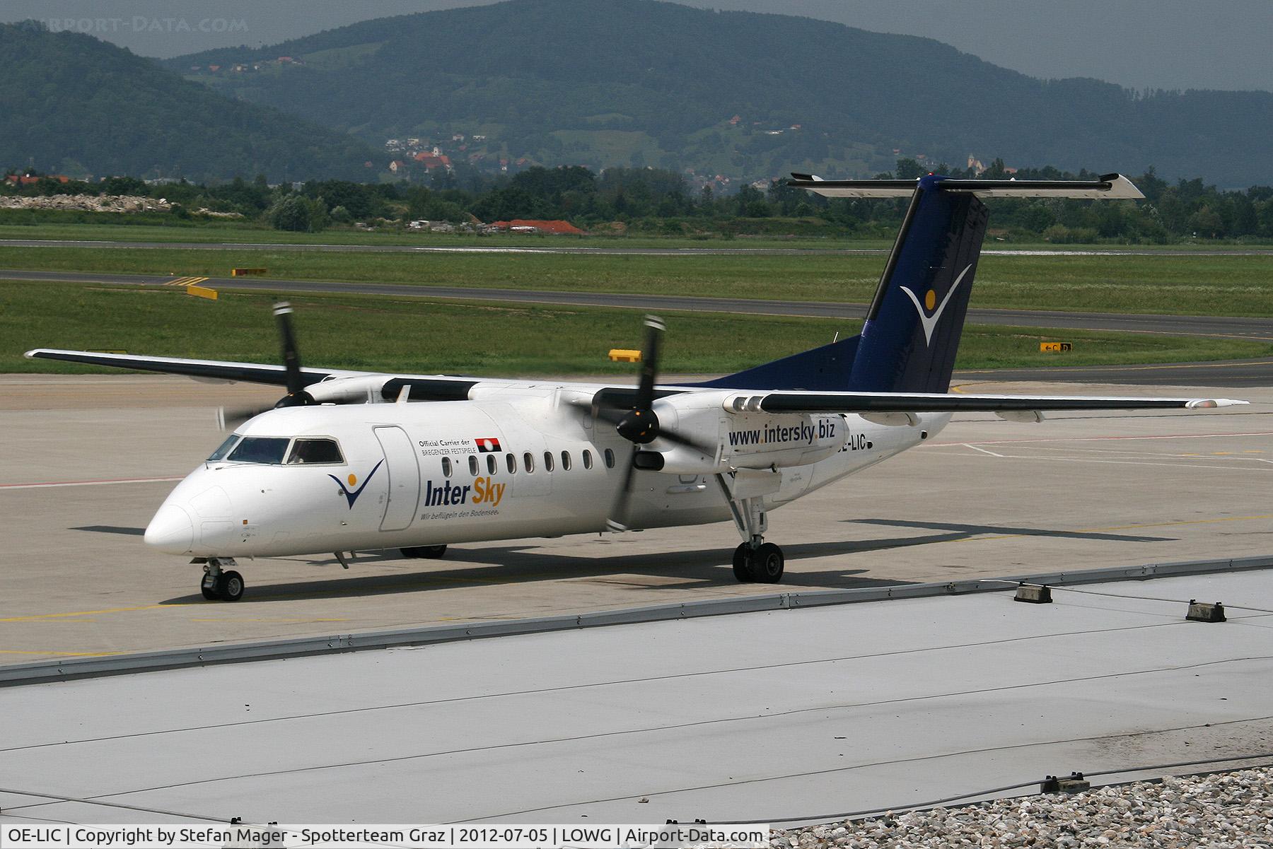 OE-LIC, 1997 De Havilland Canada DHC-8-314 Dash 8 C/N 503, Intersky DH8/3 @GRZ