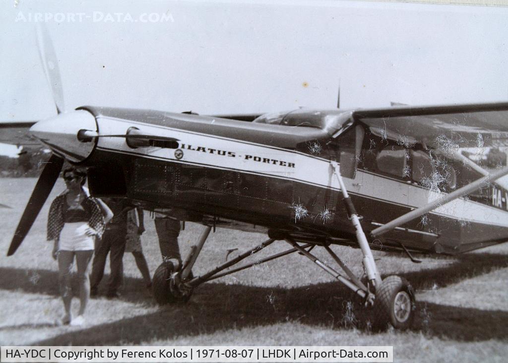 HA-YDC, 1971 Pilatus PC-6/B2-H2 Turbo Porter C/N 714, Dunakeszi