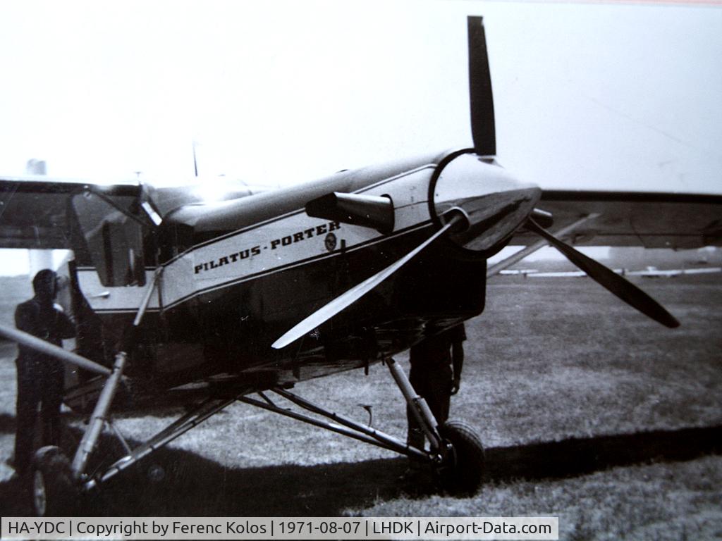 HA-YDC, 1971 Pilatus PC-6/B2-H2 Turbo Porter C/N 714, Dunakeszi