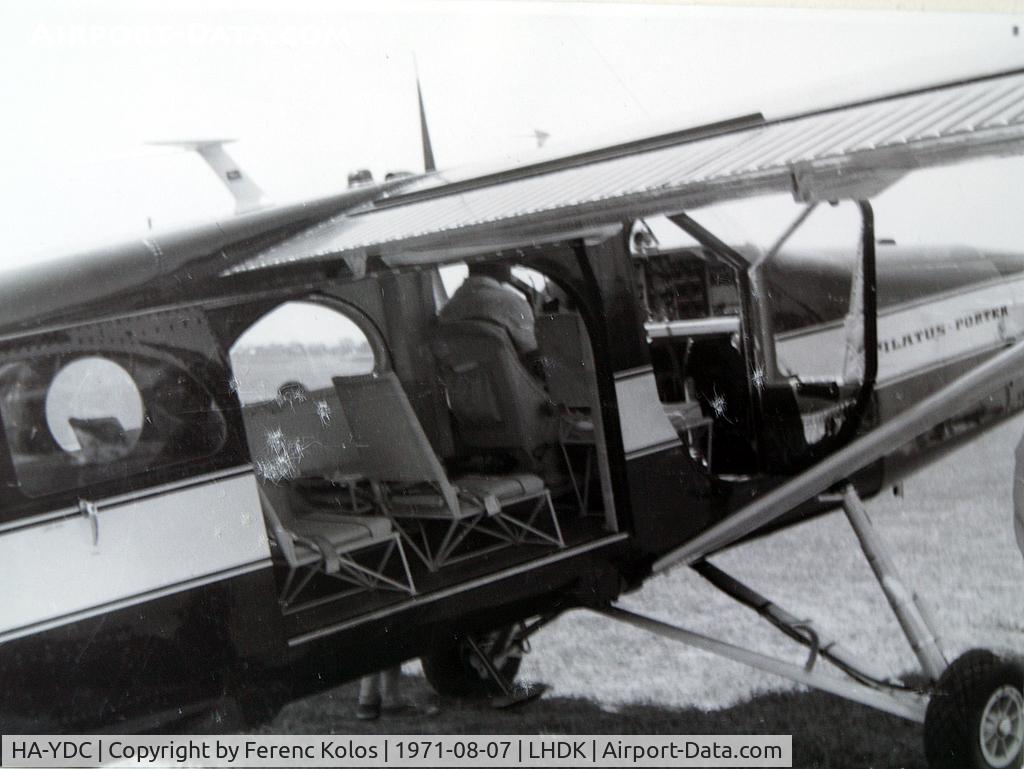 HA-YDC, 1971 Pilatus PC-6/B2-H2 Turbo Porter C/N 714, Dunakeszi