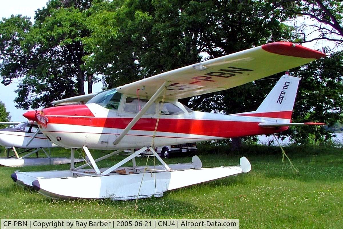 CF-PBN, 1963 Cessna 172D C/N 17250305, Seen here at Orillia float plane base Ontario~C.