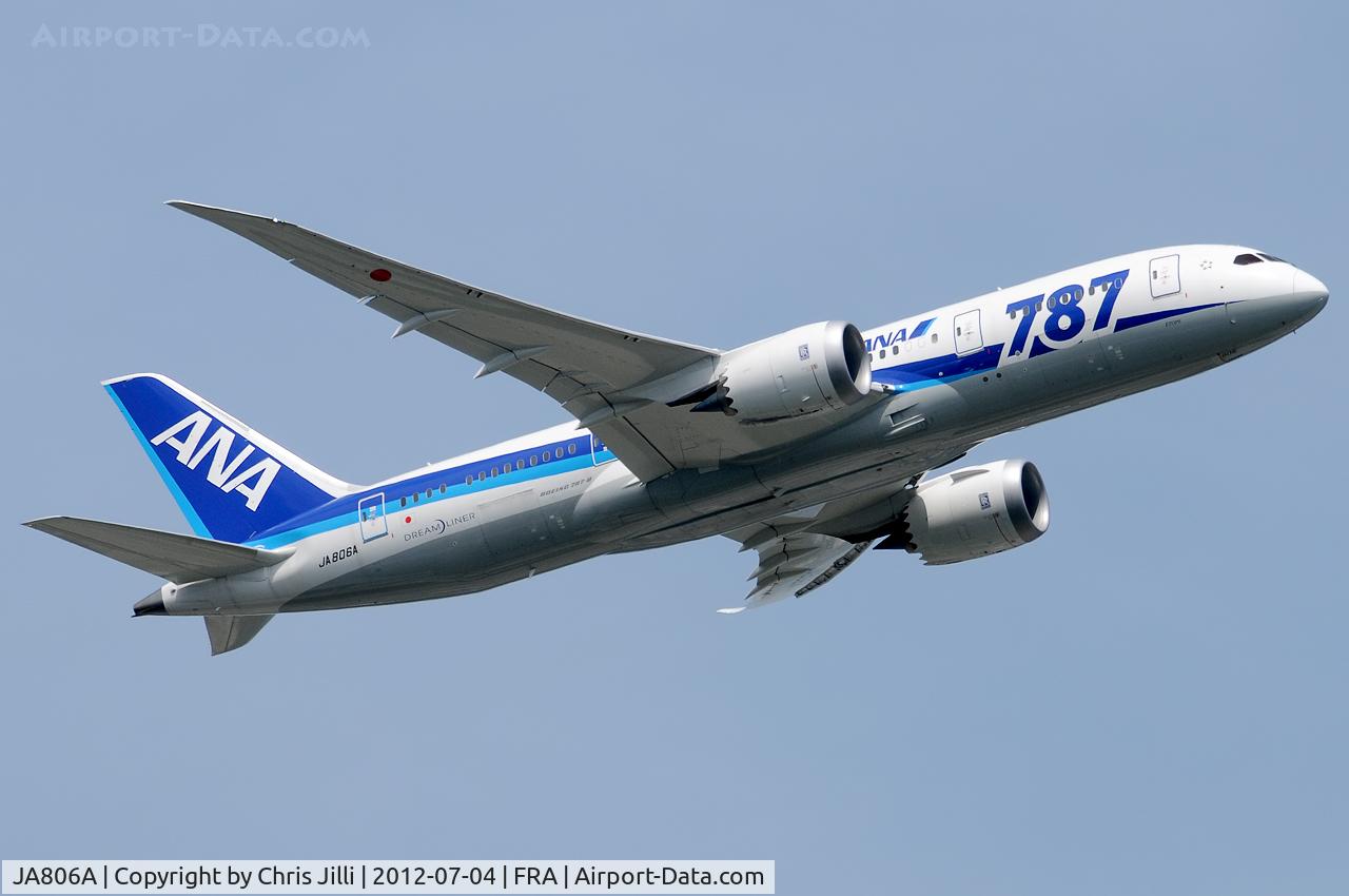 JA806A, 2012 Boeing 787-8 Dreamliner C/N 34515, ANA - All Nippon Airways