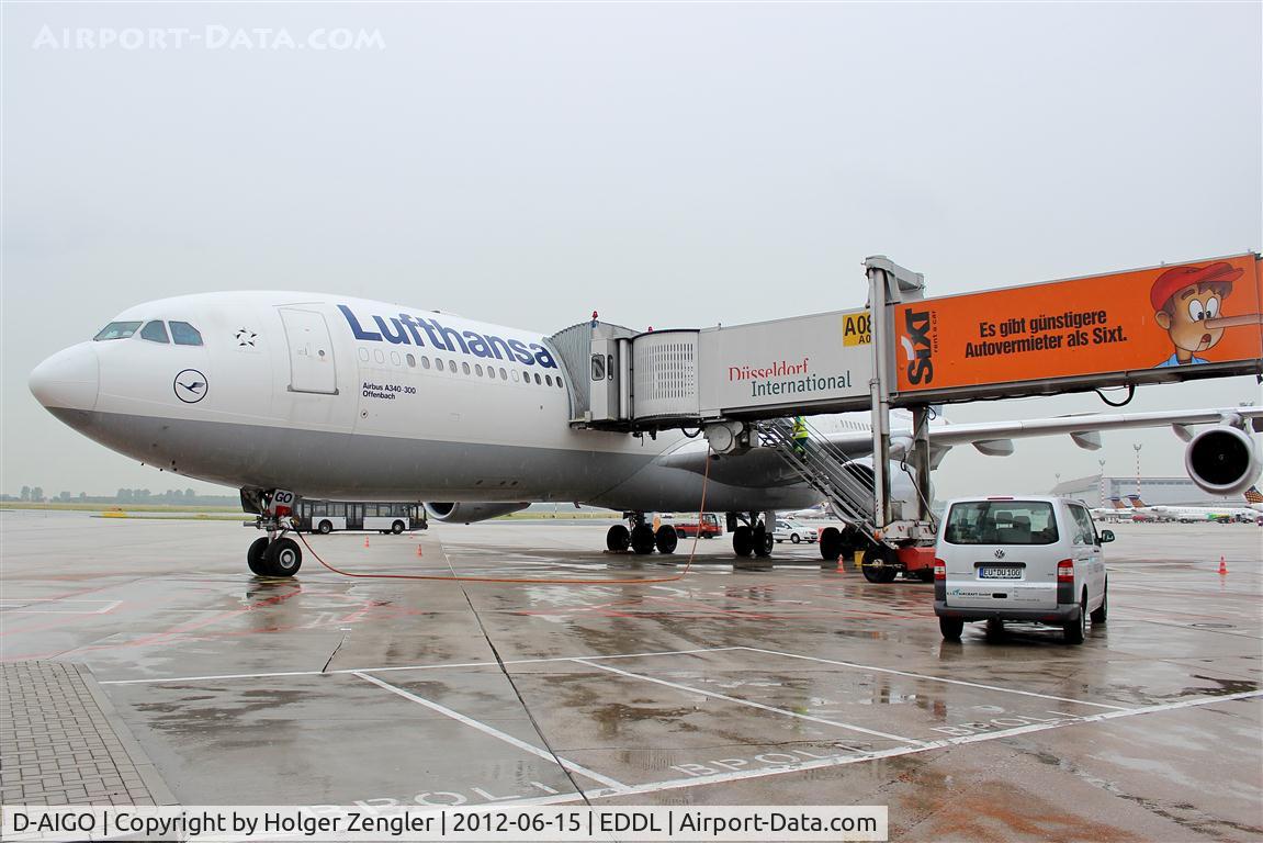 D-AIGO, 1998 Airbus A340-313X C/N 233, Preparations are running for Lufthansa´s 