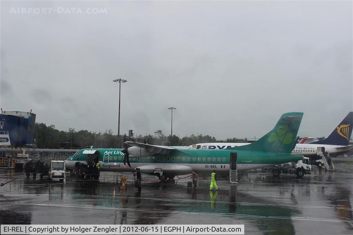 EI-REL, 2007 ATR 72-212A C/N 748, Not really a first class pic but the chronicler in me want to inform all the world about our first impressions of Scotland.....