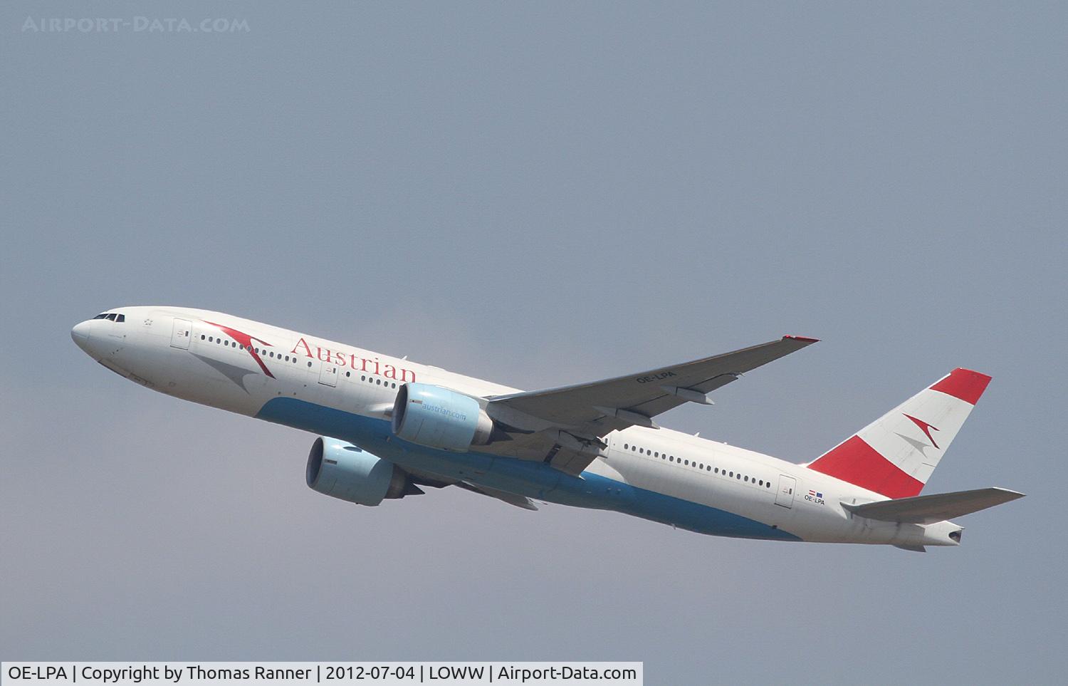 OE-LPA, 1997 Boeing 777-2Z9/ER C/N 28698, Austrian Airlines Boeing 777