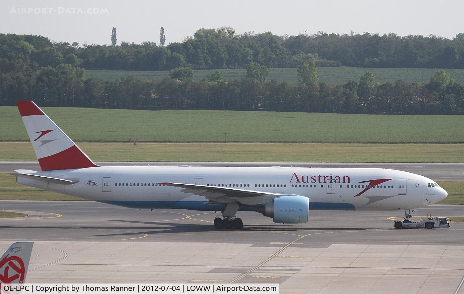 OE-LPC, 2002 Boeing 777-2Z9/ER C/N 29313, Austrian Airlines Boeing 777