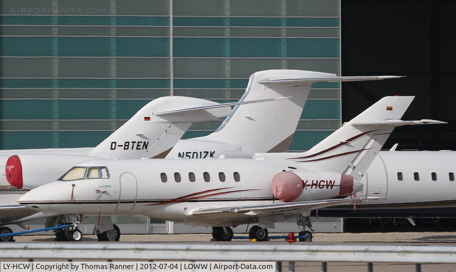 LY-HCW, 1998 Raytheon Hawker 800XP C/N 258398, Charter Jets Hawker 800