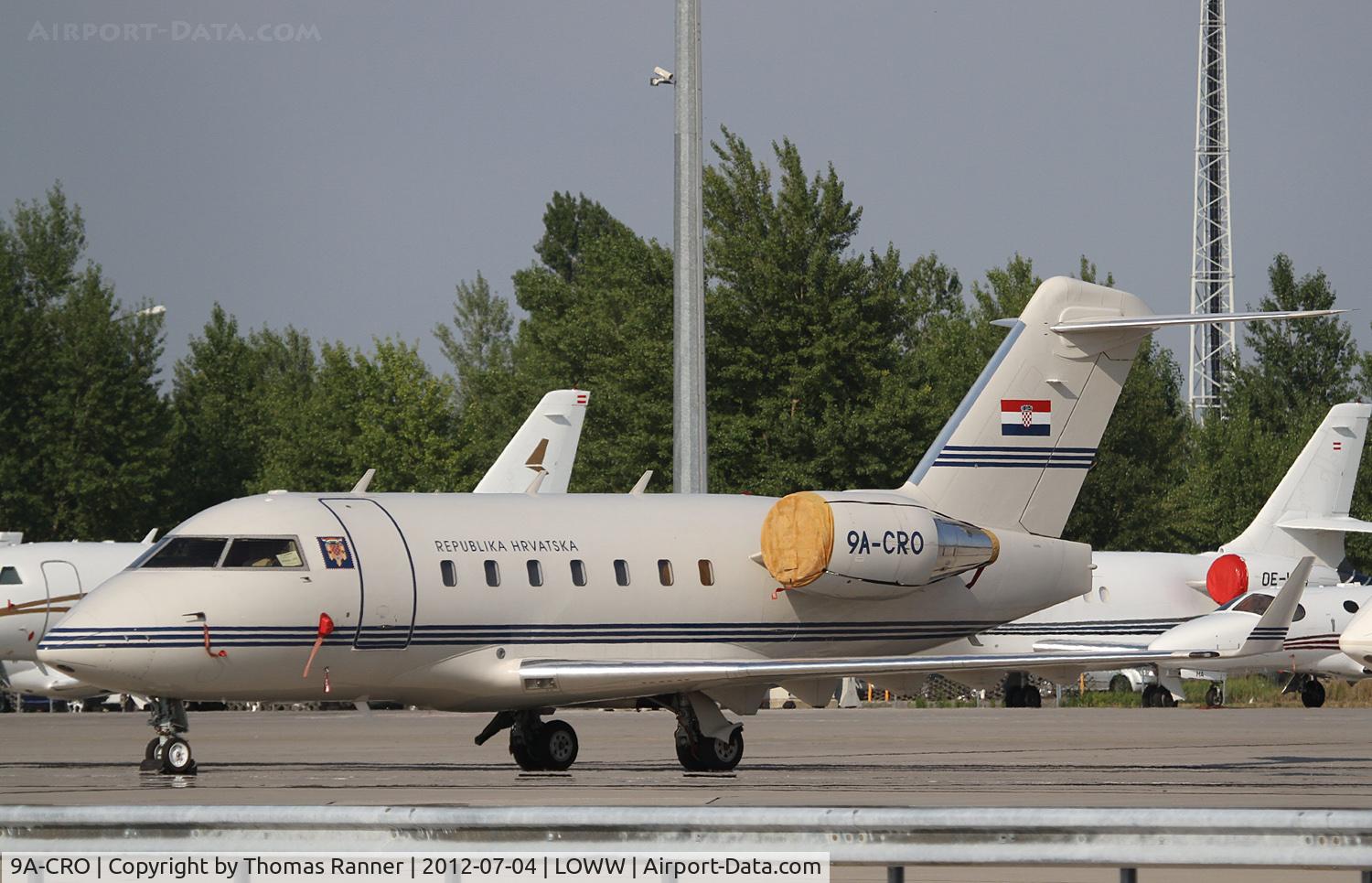9A-CRO, 1996 Canadair Challenger 604 (CL-600-2B16) C/N 5322, Croatia Government Challenger 604