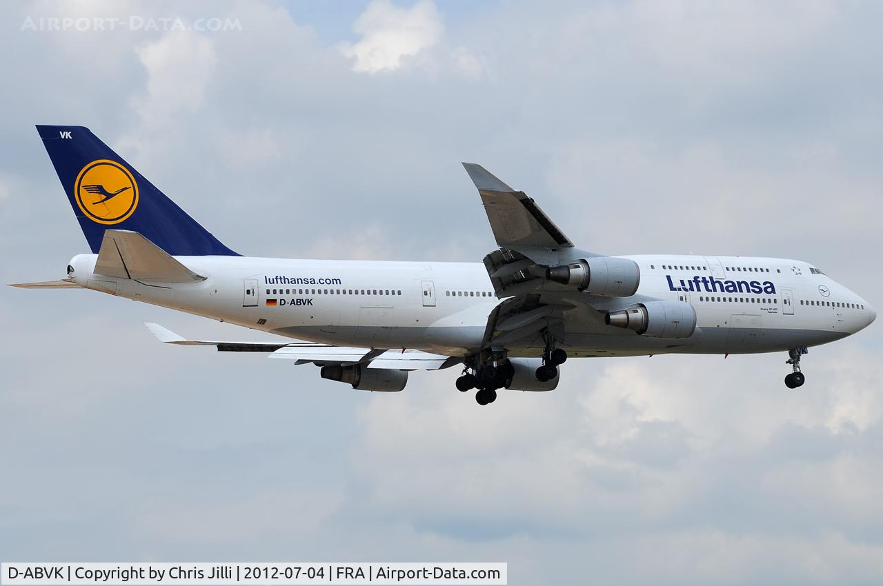 D-ABVK, 1991 Boeing 747-430 C/N 25046, Lufthansa