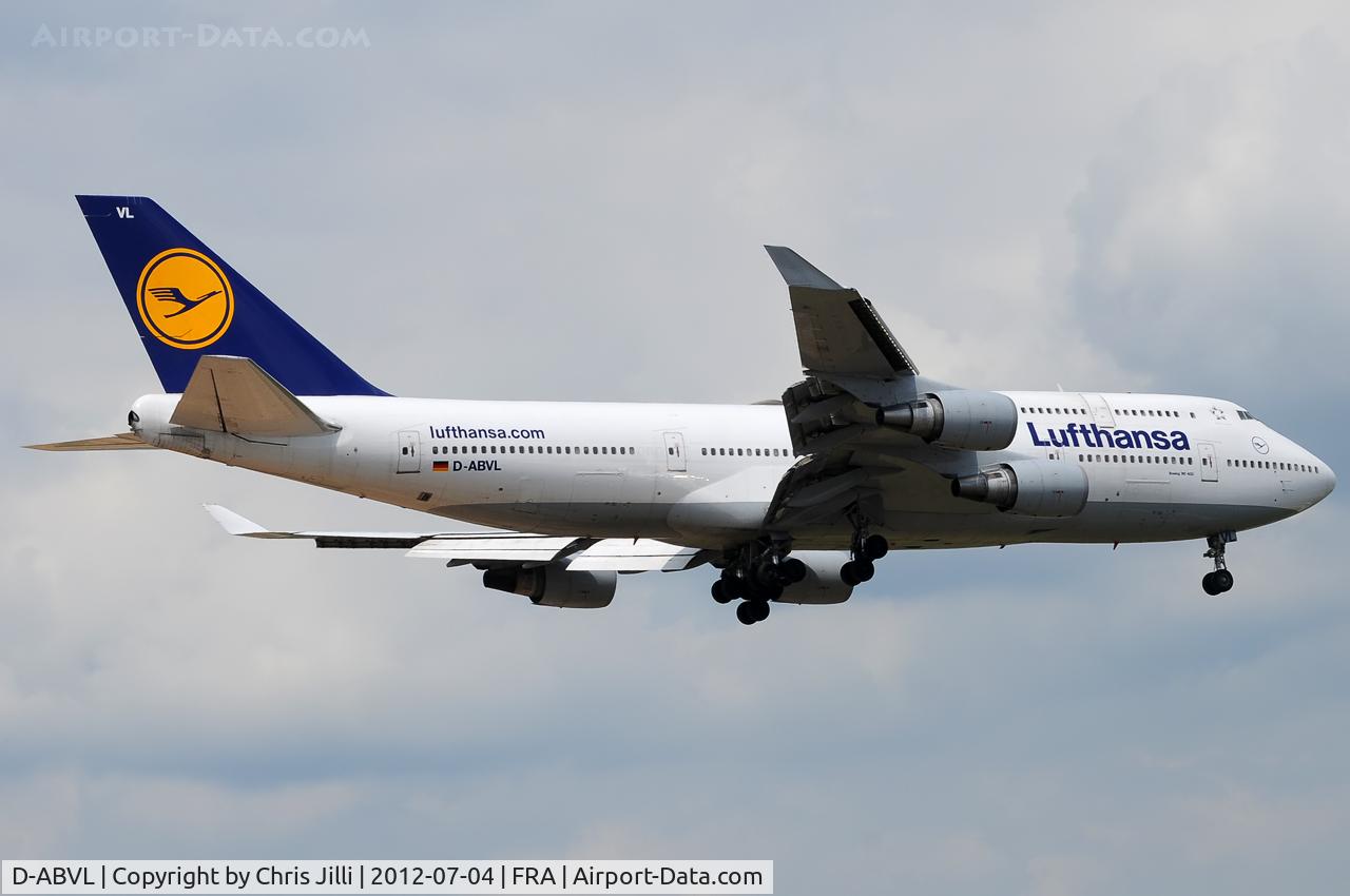 D-ABVL, 1992 Boeing 747-430 C/N 26425, Lufthansa