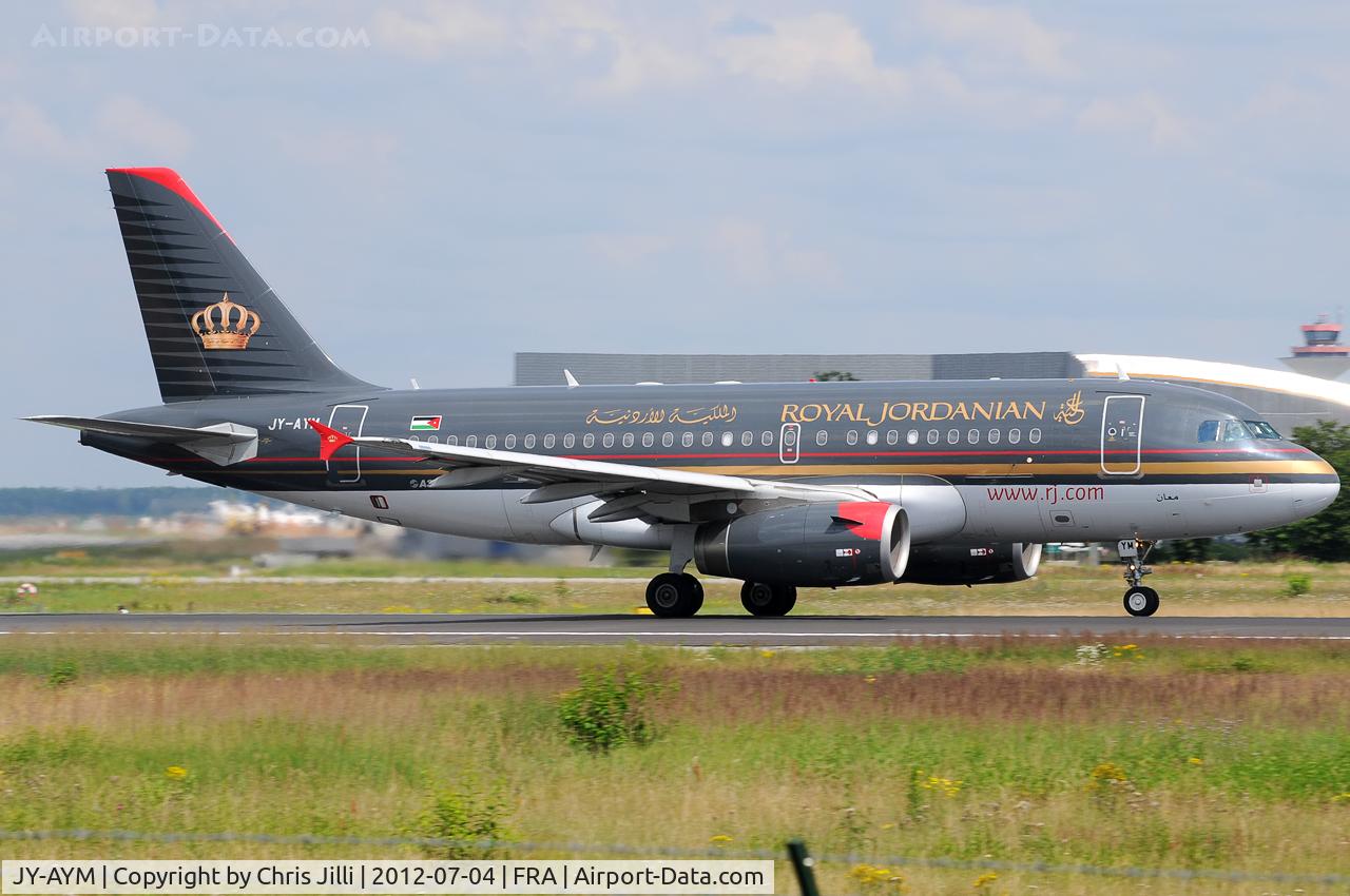 JY-AYM, 2008 Airbus A319-132 C/N 3685, Royal Jordanian
