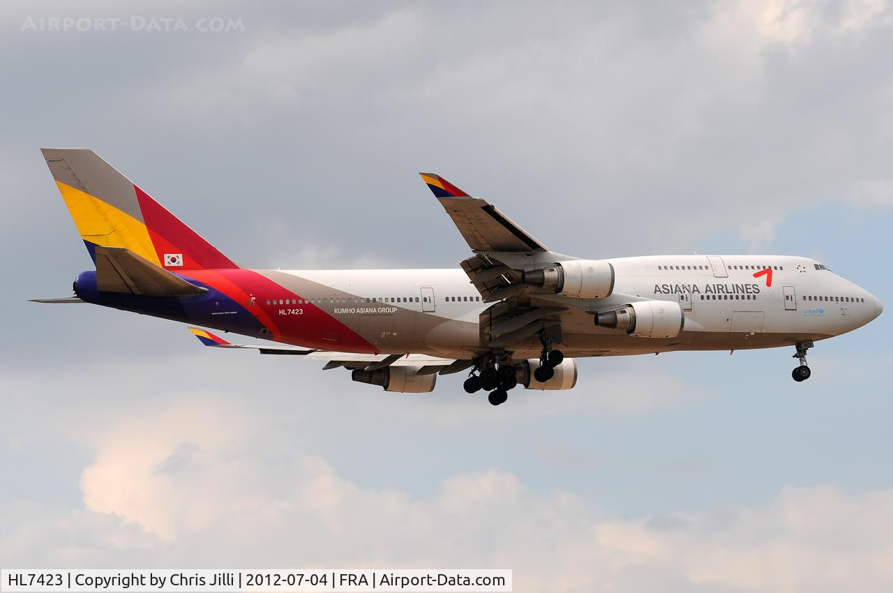 HL7423, 1997 Boeing 747-48EM(F) C/N 27282, Asiana Airlines