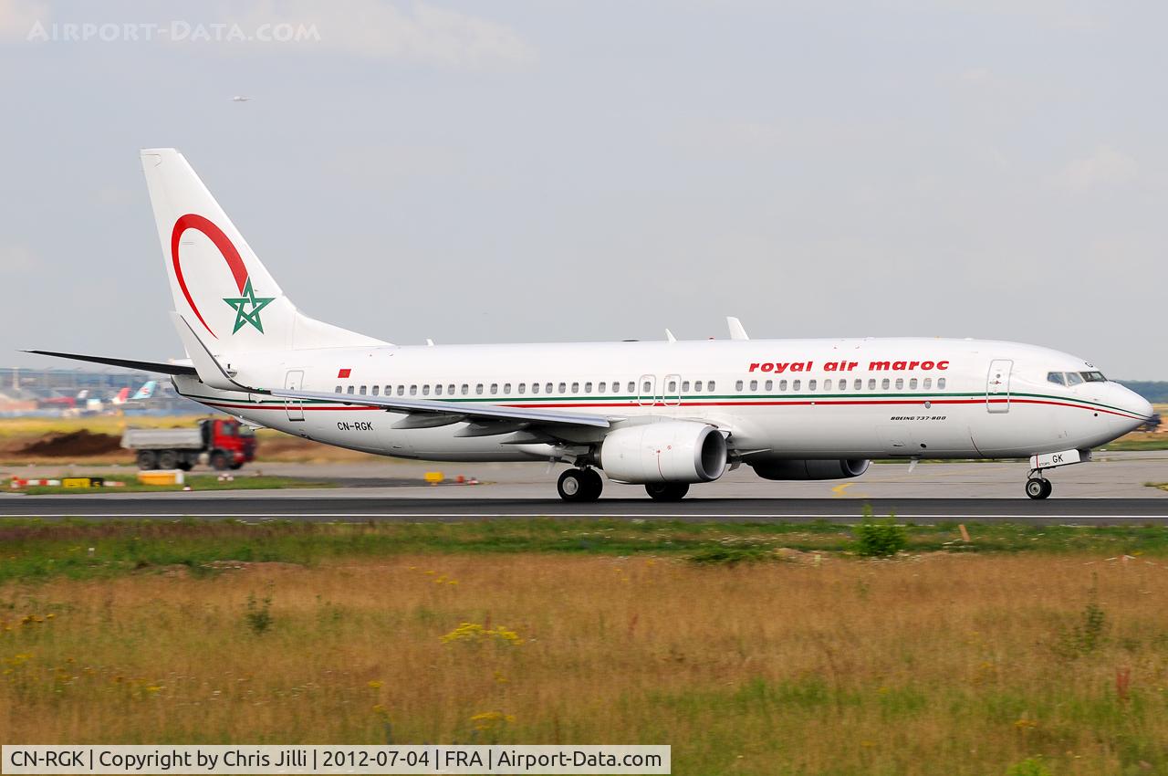 CN-RGK, 2012 Boeing 737-8B6 C/N 33073, Royal Air Maroc