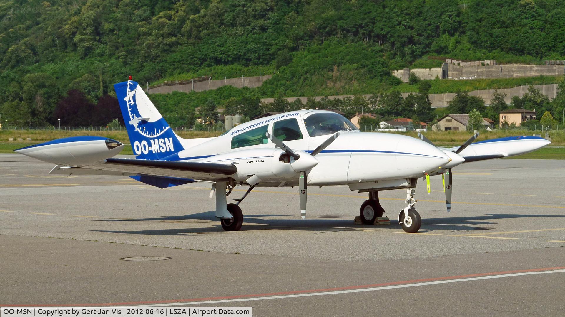 OO-MSN, Cessna 310R C/N 310R0562, Parked in the sun!