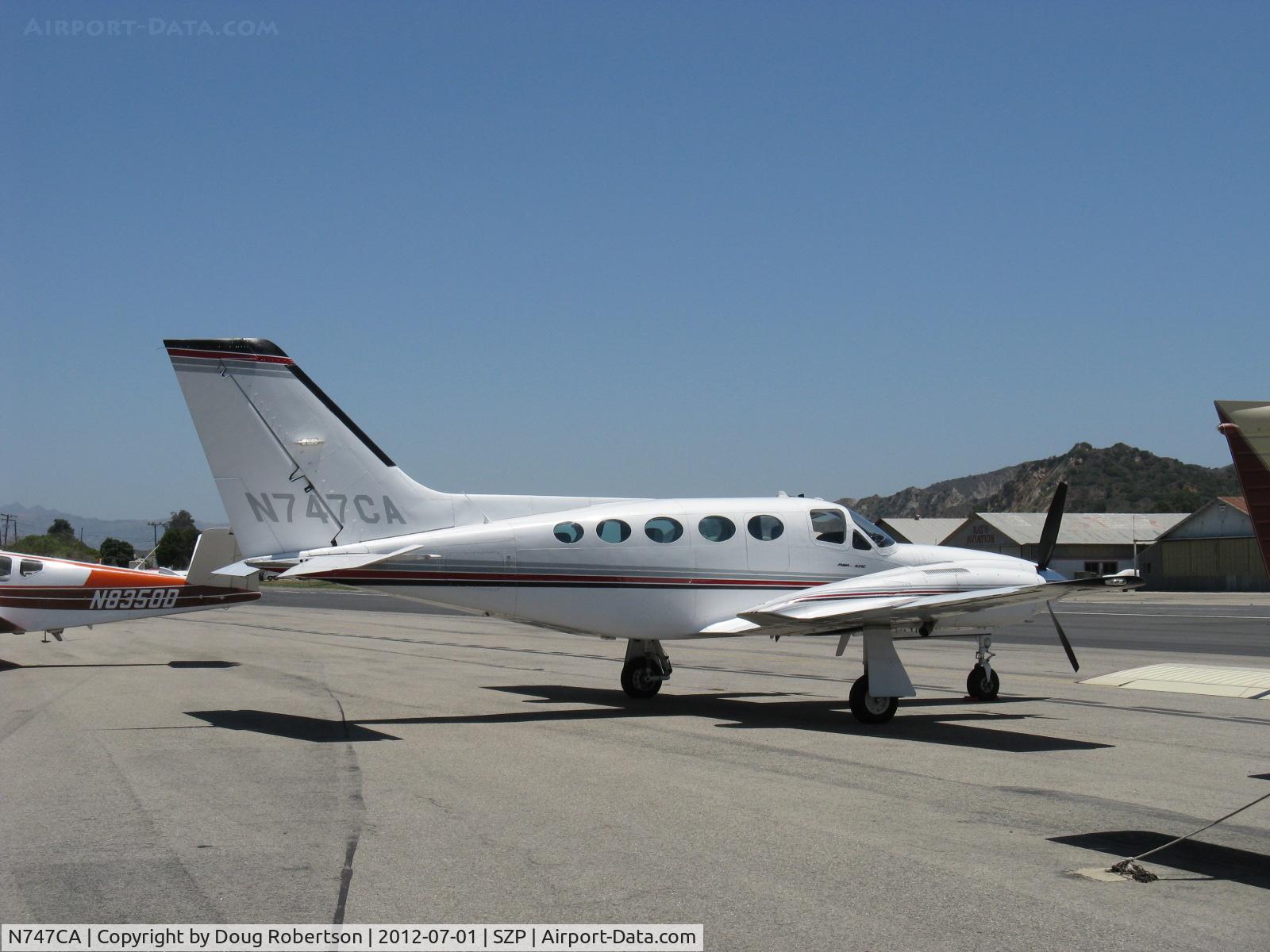 N747CA, Cessna 421C Golden Eagle C/N 421C0850, 1980 Cessna 421C GOLDEN EAGLE, Continental GTSIO-520-L & -N turbosupercharged geared counter-rotating engine upgrade conversion by RAM Aircraft LP, 375 Hp ea. Pressurized, 223 ktas cruise at 20K