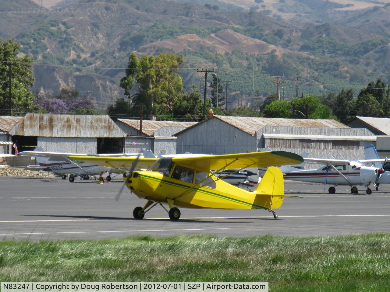 N83247, 1946 Aeronca 7AC Champion C/N 7AC-1911, 1946 Aeronca 7AC CHAMPION, Continental A&C65 65 Hp, landing roll Rwy 22