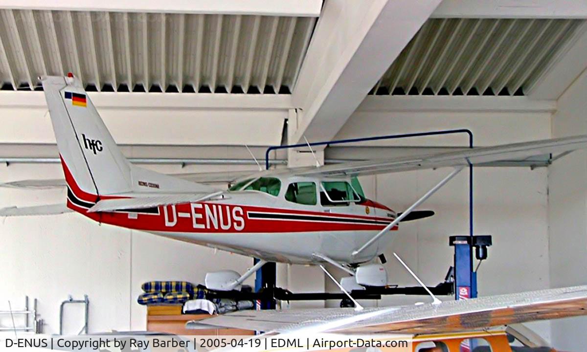 D-ENUS, Reims F172P C/N 2160, Seen here at Landshut~D.