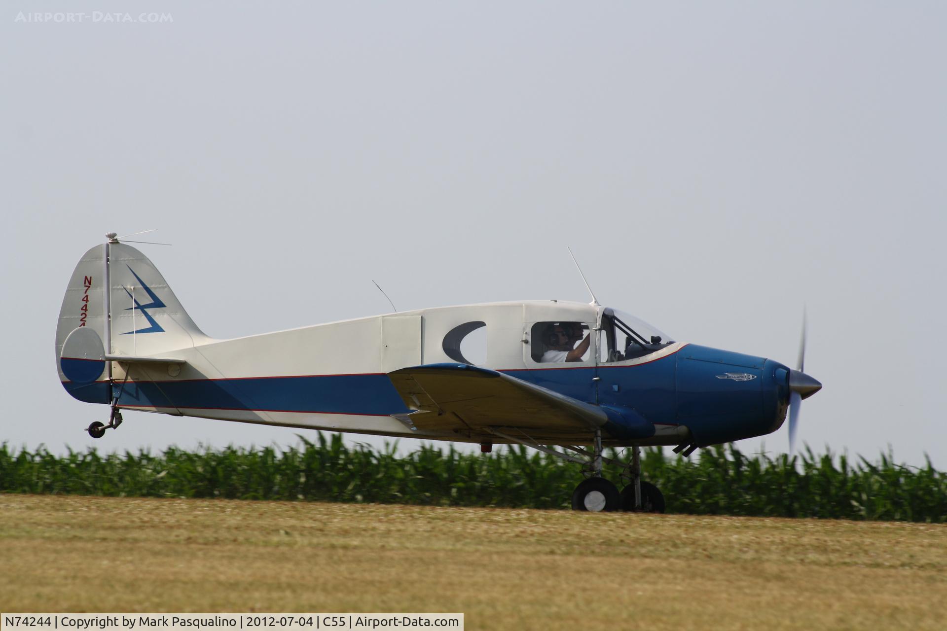 N74244, Bellanca 14-13-2 Cruisair Senior C/N 1357, Bellanca 14-13-2