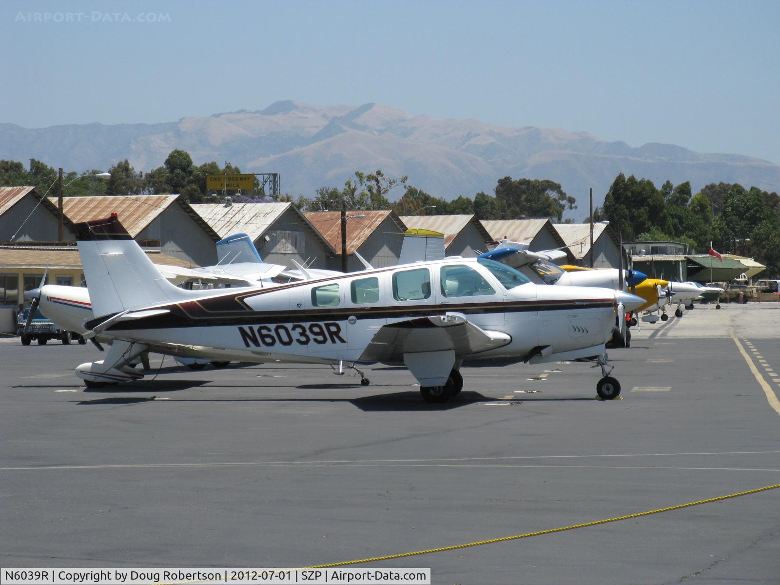 N6039R, 1979 Beech A36 Bonanza 36 C/N E-1489, 1979 Beech A36 BONANZA, Continental IO-520 285 Hp