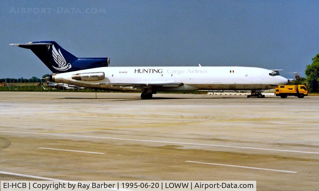 EI-HCB, 1968 Boeing 727-223(F) C/N 19492, Boeing 727-223F [19492] (Hunting Cargo Airlines) Vienna~OE 20/06/1995. Seen here.
