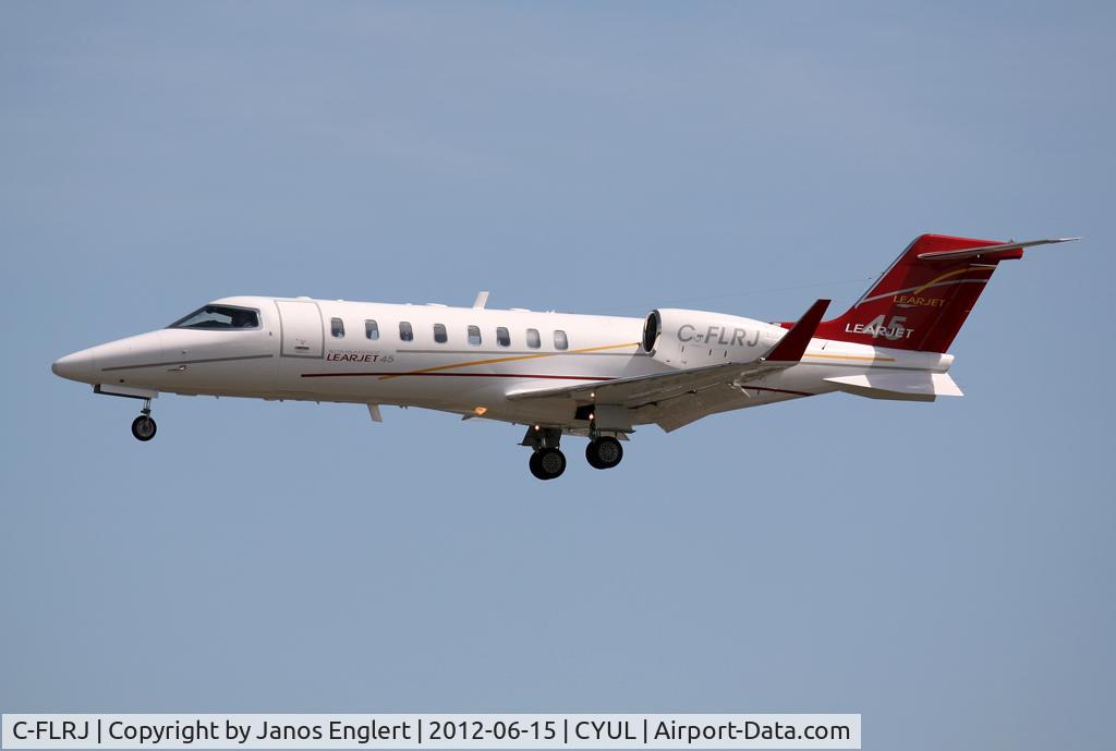 C-FLRJ, 2001 Learjet 45 C/N 45-156, Shortly before landing on Runway #06R