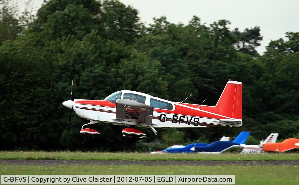 G-BFVS, 1978 Grumman American AA-5B Tiger C/N AA5B-0784, Ex: N28736 > G-BFVS - Originally owned to and Trading as, Beldridge Aviation in August 1978. Currently with and a Trustee of, G-BFVS Flying Group since June 2000.