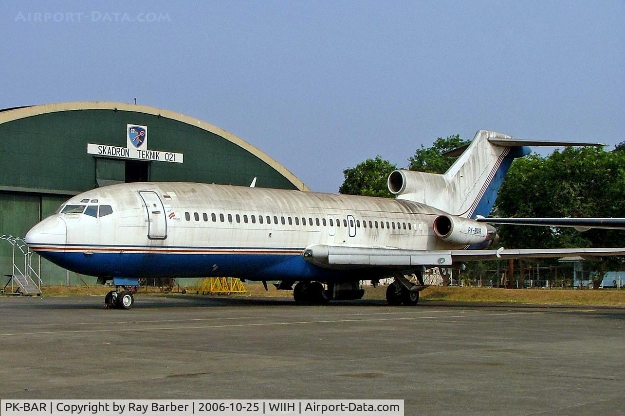 PK-BAR, 1966 Boeing 727-25 C/N 18970, Boeing 727-25 [18970] (Corporate) Jakarta-Halim~PK 25/10/2006. Seen here at Jakarta - Halim Perdanakusuma International ~PK