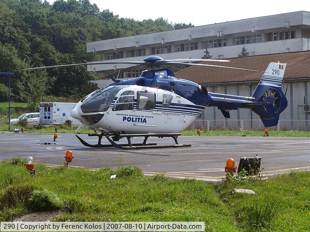 290, Eurocopter EC-135P-2 C/N 0290, Targu-Mures marosvásárhely hospital