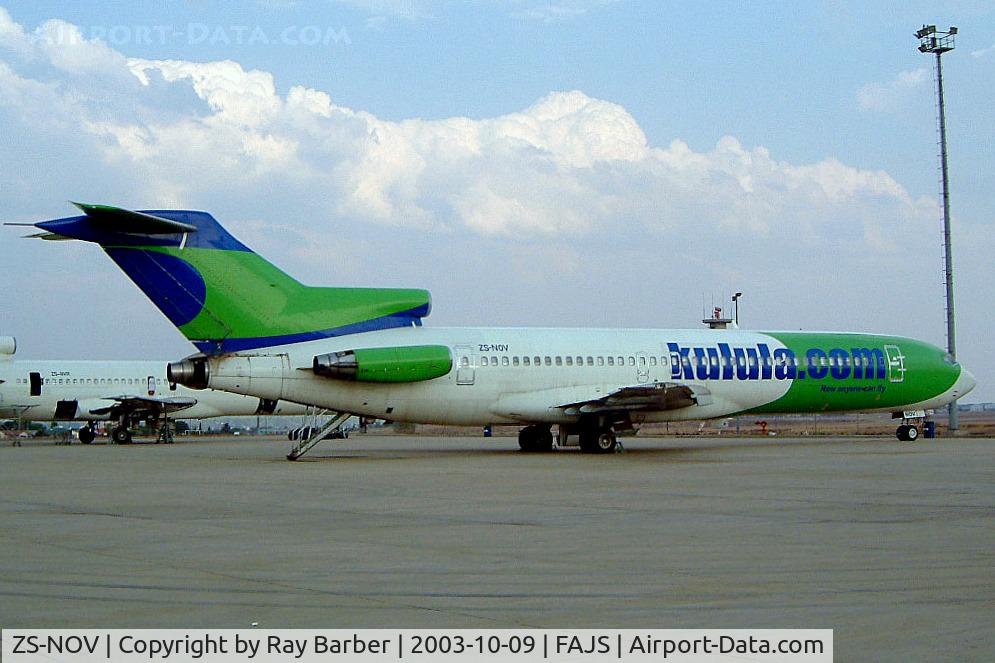 ZS-NOV, 1975 Boeing 727-230 C/N 21114, Boeing 727-230 [21114] (Kulula Airlines) Johannesburg Int/Jan Smuts~ZS 09/10/2003. Seen stored now broken up.