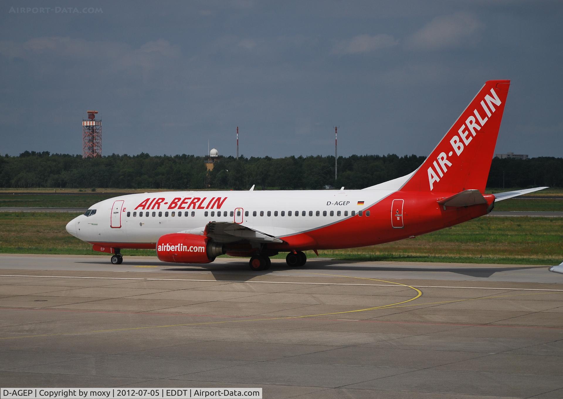 D-AGEP, 1998 Boeing 737-75B C/N 28102, Boeing 737-75B at Berlin Tegel.
