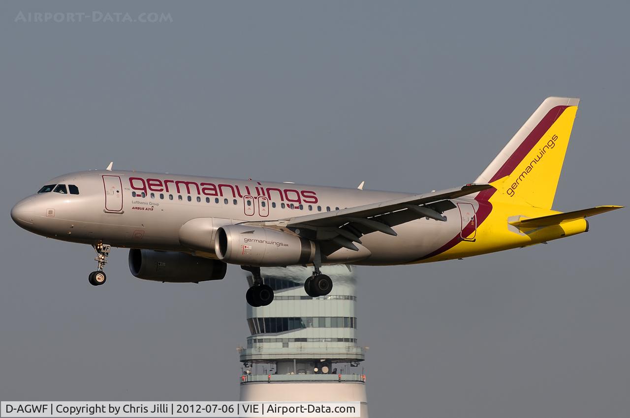 D-AGWF, 2007 Airbus A319-132 C/N 3172, Germanwings
