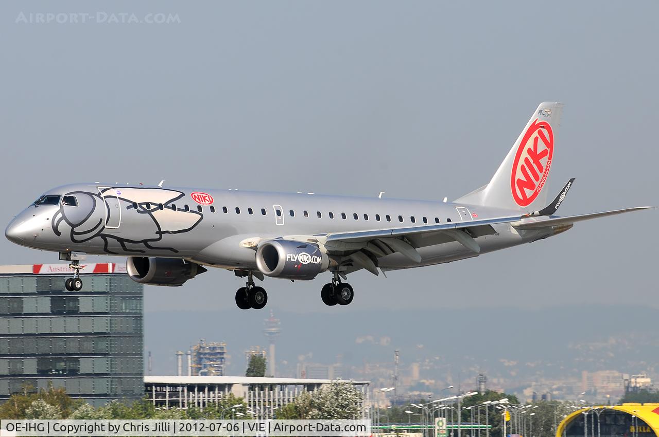OE-IHG, 2011 Embraer 190LR (ERJ-190-100LR) C/N 19000435, NIKI