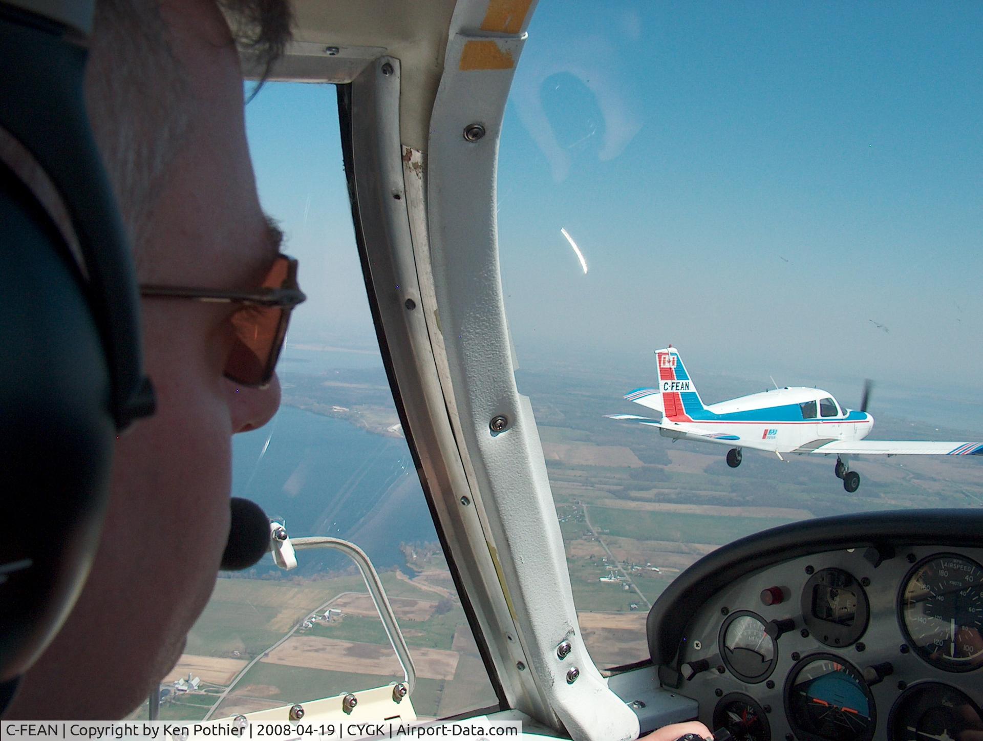 C-FEAN, 1964 Piper PA-28-140 C/N 28-20378, Formation flying is fun.